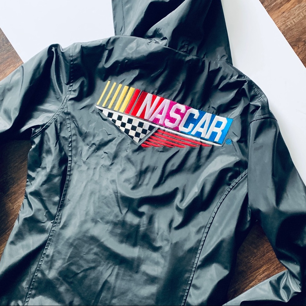 NASCAR Women’s Medium Fleece lined Hooded Raincoat Coat  - M